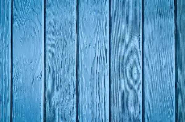 Wooden Background Texture Creatively Painted Intense Blue Boards — Stock Photo, Image