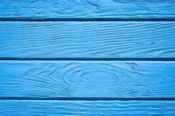 Wooden Background Texture Creatively Painted Intense Blue Boards — Stock Photo, Image