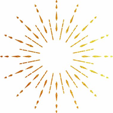 Beyaz arka planda güzel bir daire. Güneş patlaması beyaz arkaplanda izole edildi.