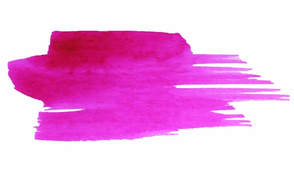 Geschilderde Aquarelverf Kleur Roze — Stockvector