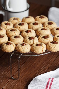 Çikolata ile taze şeker çerezleri