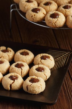 Çikolata ile taze şeker çerezleri