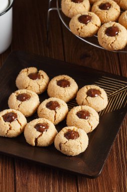 Çikolata ile taze şeker çerezleri