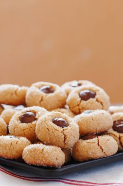 Shugar fındık Çerezler çikolata ile