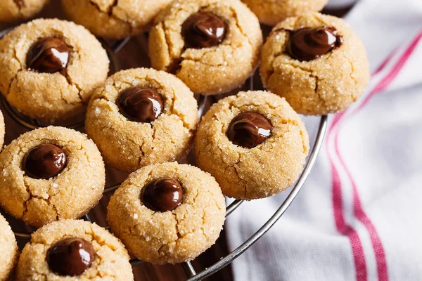 Çikolata ile taze şeker çerezleri