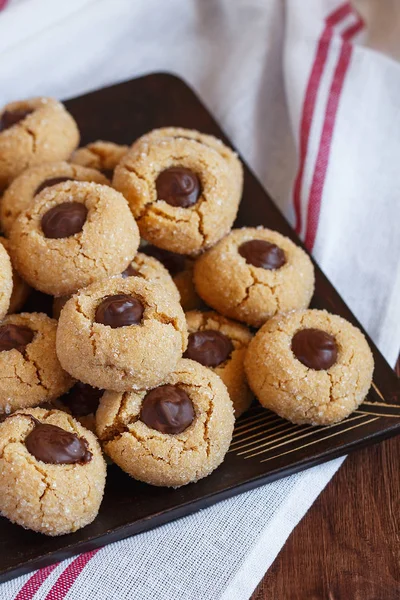 Shugar Nuss Cookies mit Schokolade — Stockfoto