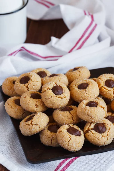 Shugar Nuss Cookies mit Schokolade — Stockfoto