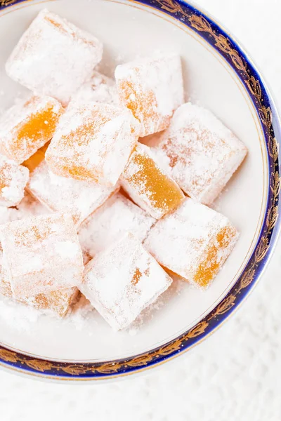 Türk lokumu (rahat lokum Üstten Görünüm)