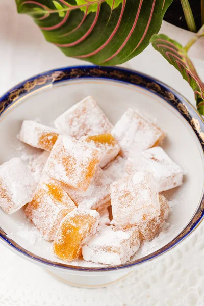 Türk lokumu (rahat lokum Üstten Görünüm)