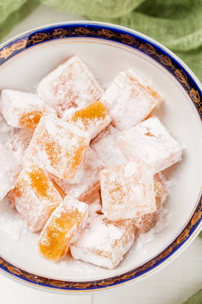 Türk lokumu (rahat lokum Üstten Görünüm)