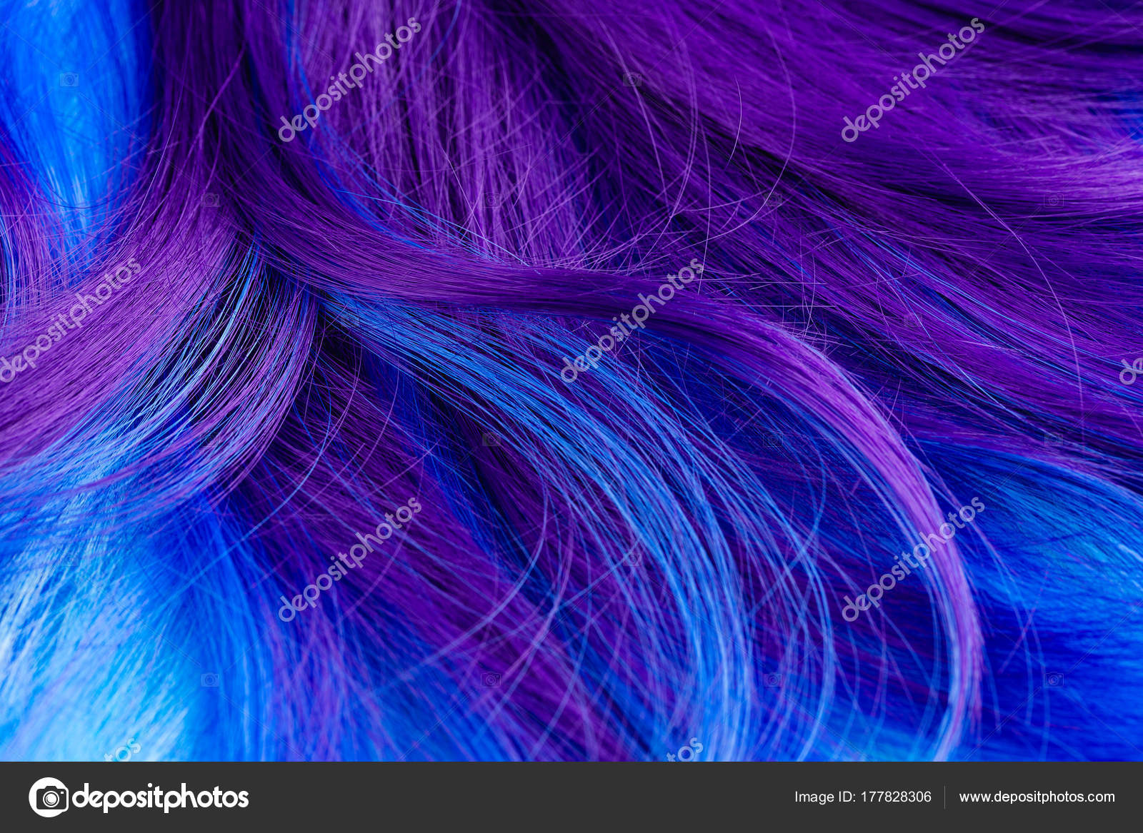 Pictures Turquoise Hair Closeup Of Colorful Hair In