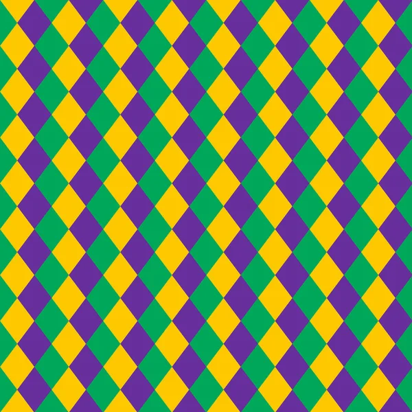 Mardi Gras Seamless Pattern — Stock Vector