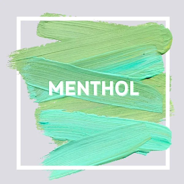 Affiche peinture menthol — Image vectorielle