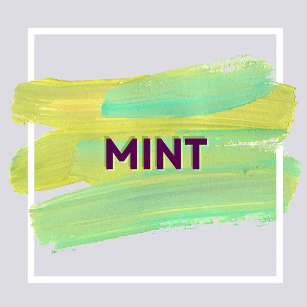 Mint malarstwo plakat — Wektor stockowy
