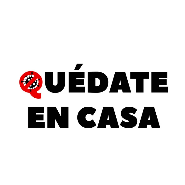 Hiszpański Plakat Covid Coronavirus Symbol Wirusa Covid Dowódca Ikona Powieść — Wektor stockowy
