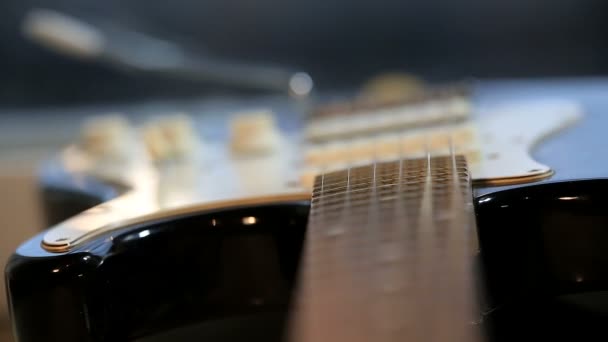 字符串的吉他振动 — 图库视频影像