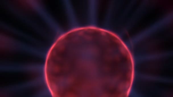 Boule plasma foudre sur noir 