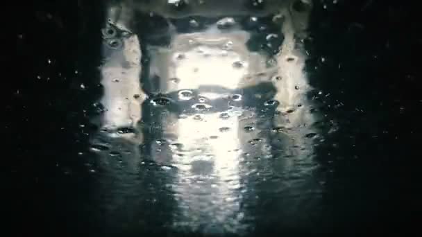 Automático de lavagem de carro vista de dentro do carro — Vídeo de Stock