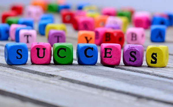 Success word on table — Stock Photo, Image