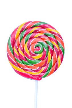 Beyaz arkaplanda lolipop