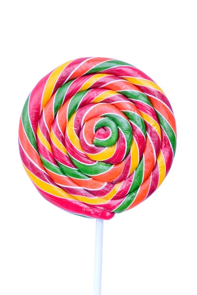 Lollipop på vit bakgrund — Stockfoto