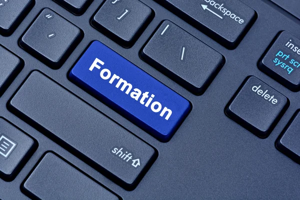 Formationswort auf dem Tastaturcomputer — Stockfoto