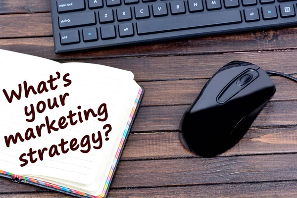 Domanda Qual è la tua strategia di marketing — Foto Stock