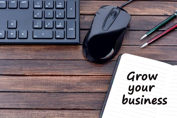 Grow your business words — Stock Photo, Image