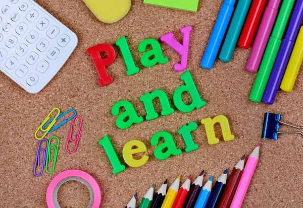 Παίξτε και να μάθουν λέξεις — Φωτογραφία Αρχείου