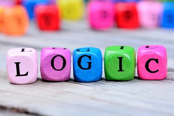 Logic word on table — Stock Photo, Image