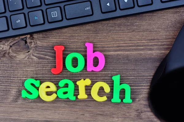 Job search word on table — Stock Photo, Image