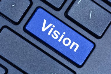 Vizyon kelime klavye düğmesini