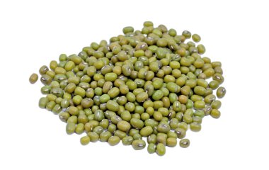 Grup mung fasulye beyaz arka plan üzerinde