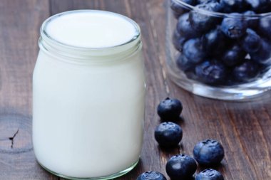 Masada blueberry ile yoğurt