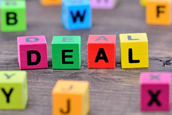 Deal word on table — Stock Photo, Image
