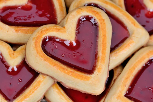 Fondo de muchas galletas del corazón —  Fotos de Stock