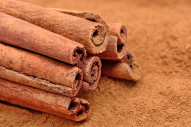 Tarçın ve toz arka plan