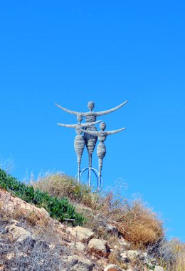 Ayia Napa, Cyprus - April 29, 2016: Ayia Napa Sculpture Park is a modern open-air attraction. The park is 2 km from the center of Ayia Napa on the road leading to Cape Greco