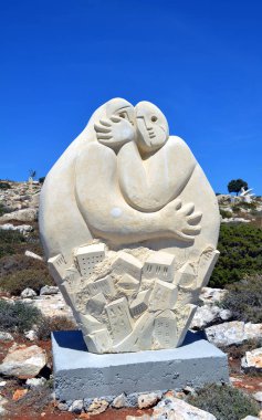 Ayia Napa, Cyprus - April 29, 2016: Ayia Napa Sculpture Park is a modern open-air attraction. The park is 2 km from the center of Ayia Napa on the road leading to Cape Greco