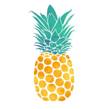 Farbe Ananas fr. Sommer Grukarten oder and ere Vektör Grafiken