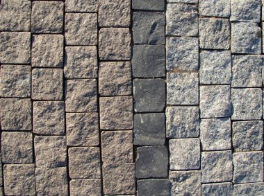 Taş karoların dokularının ve renklerinin çeşitliliği