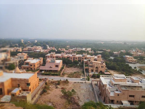 Vista Paisagem Cidade Velha Jodhpur Uma Cidade Popular Para Habitantes — Fotografia de Stock