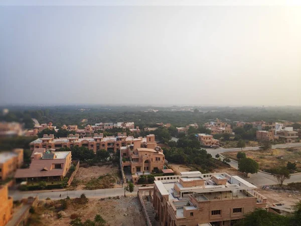 Vista Paisagem Cidade Velha Jodhpur Uma Cidade Popular Para Habitantes — Fotografia de Stock
