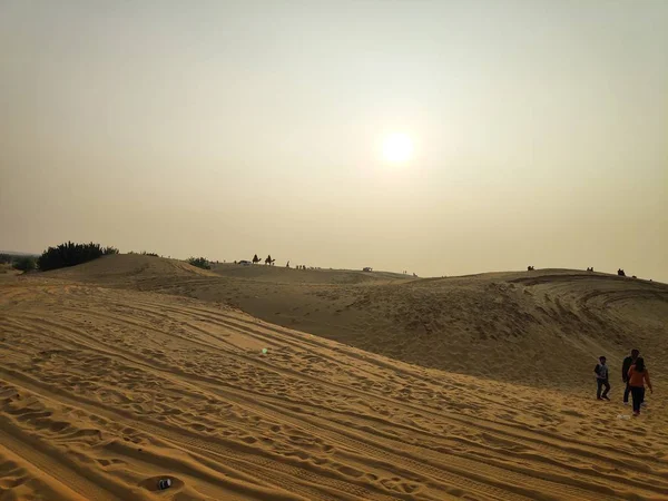Bela Vista Deserto Dunas Areia Concentre Deserto — Fotografia de Stock