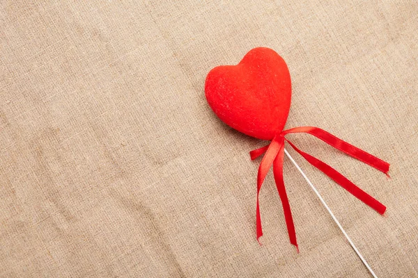 Серце на палицю для день Святого Валентина — стокове фото