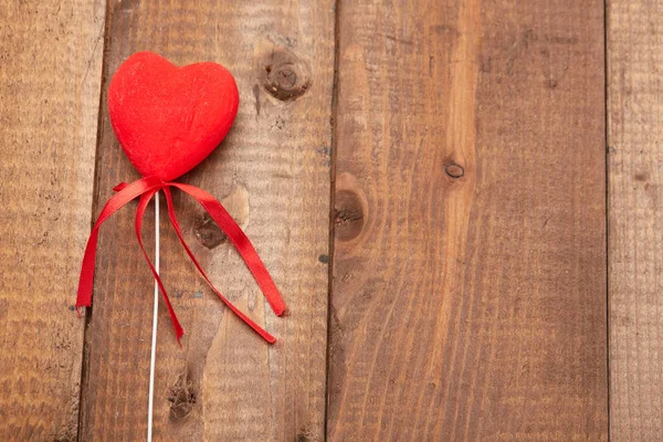 Heart on stick for Valentine's day — Stock Photo, Image