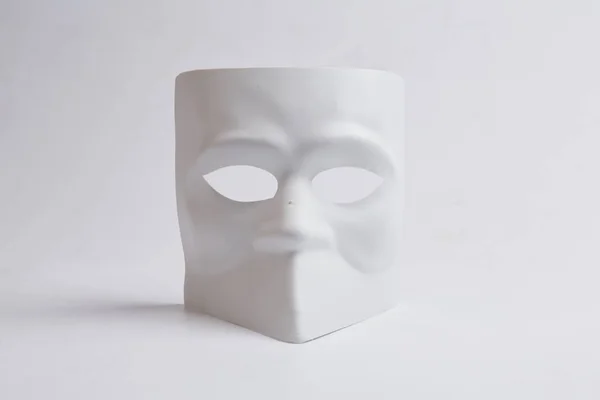 White venetian mask — Stock Photo, Image