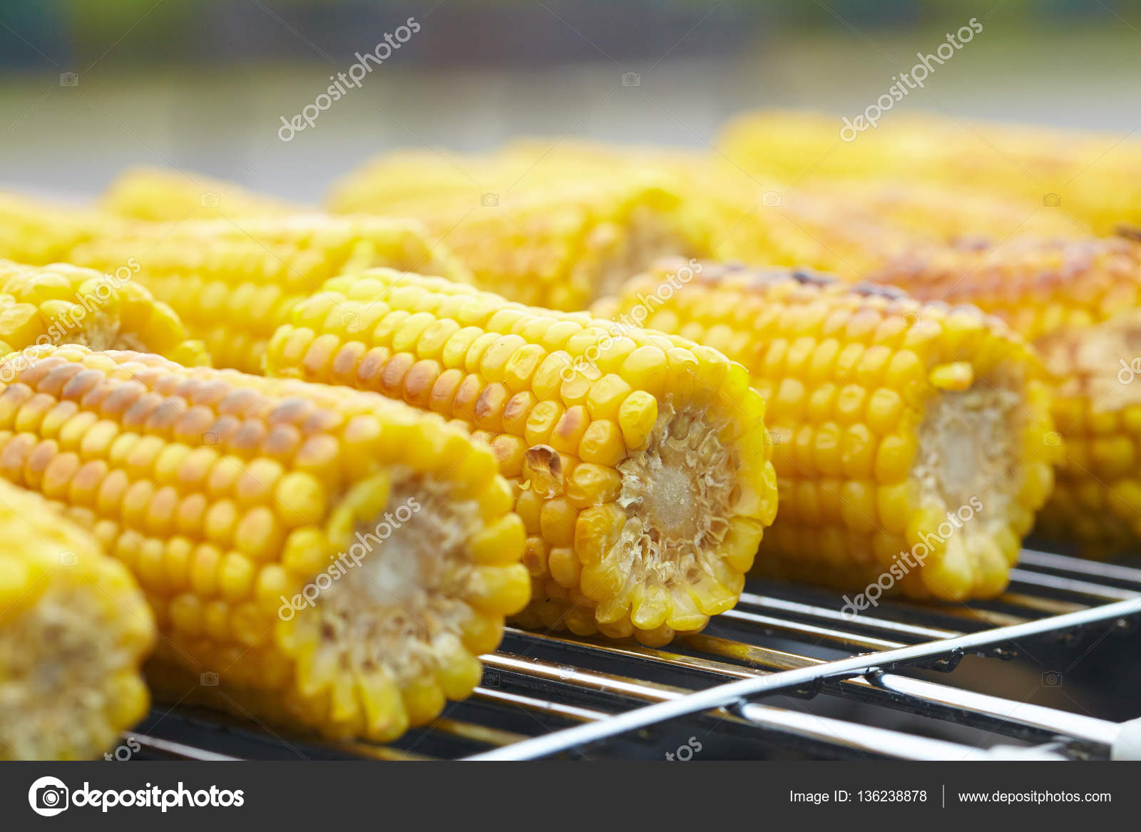 Corn on the grill healthy food — Stock Photo © nikolodion 136238878
