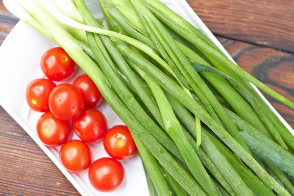 Sayuran segar di piknik — Stok Foto