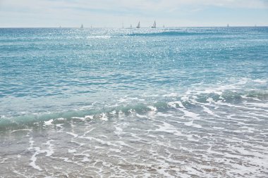 Barcelona'da deniz plaj